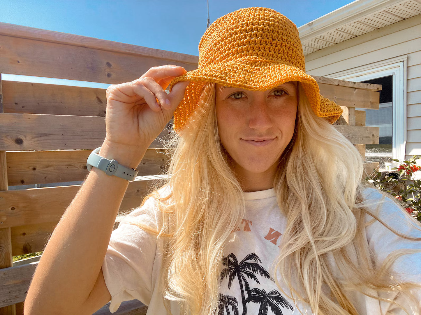 Sunshine Bucket Hat Crochet Pattern | 4 SIZES Easy Beginner friendly