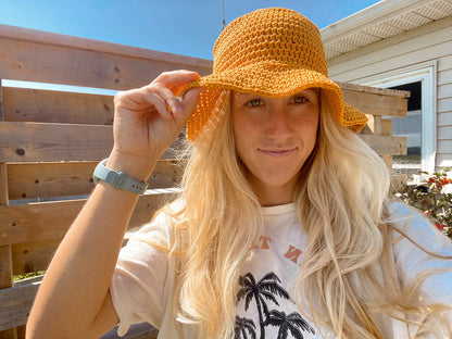 Sunshine Bucket Hat Crochet Pattern | 4 SIZES Easy Beginner friendly
