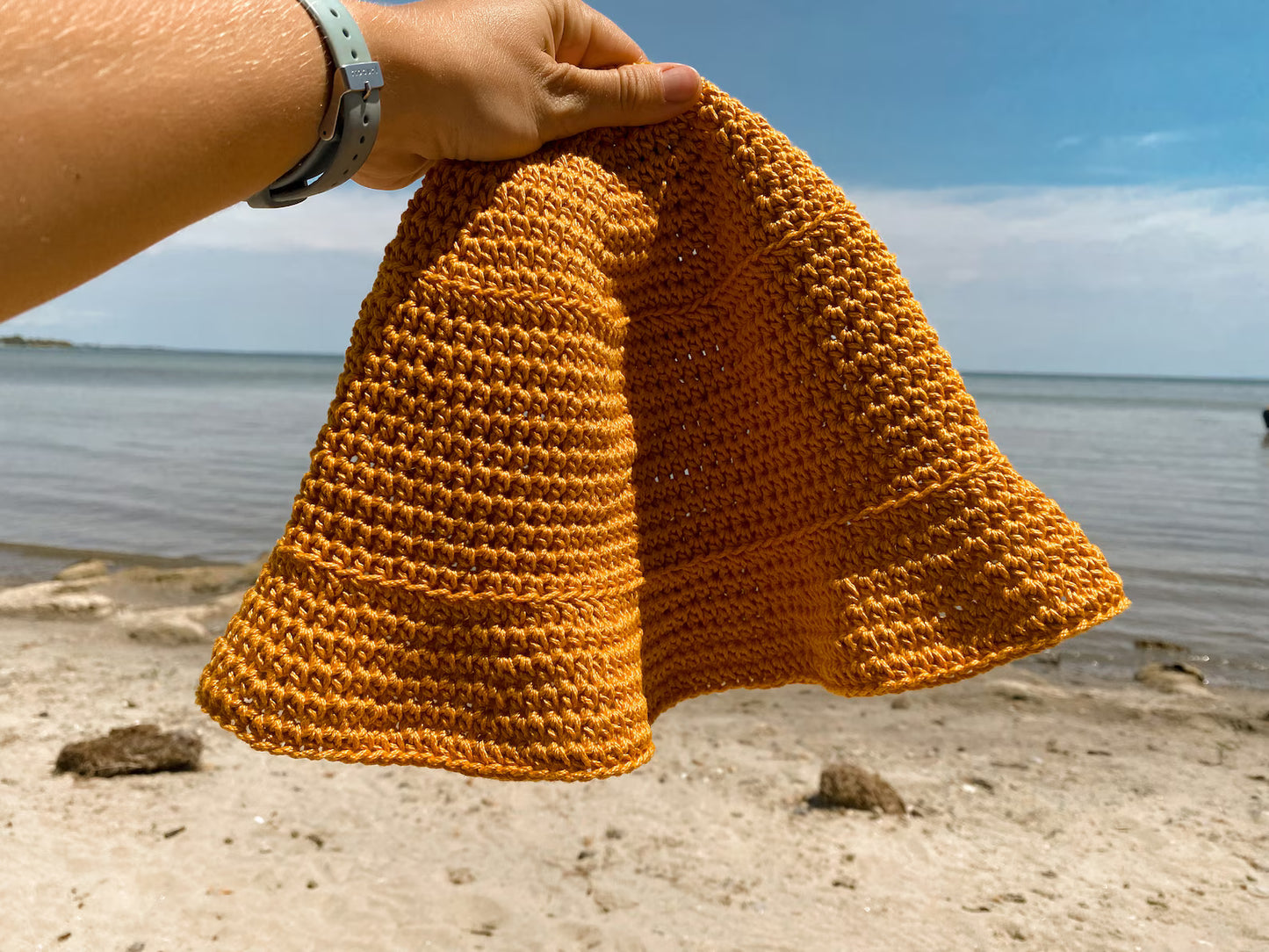 Sunshine Bucket Hat Crochet Pattern | 4 SIZES Easy Beginner friendly