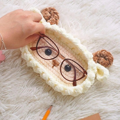 Sheep Eyeglasses Holder Crochet Pattern - Stitchora