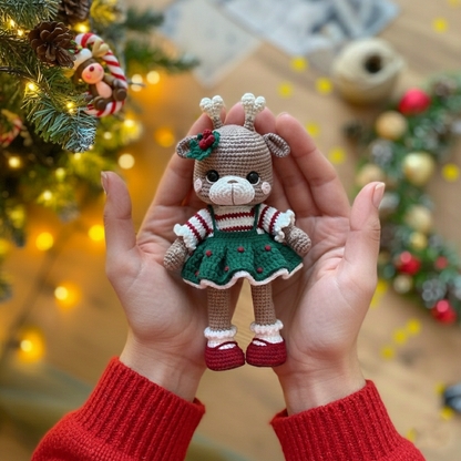 Deer Crochet Pattern amigurumi Deer Christmas Toy - Stitchora